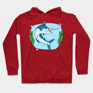 Hand Drawn Swordfish Hoodie